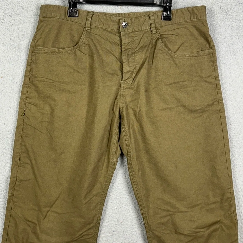 The North Face Pants Mens 38 Olive Green Climbing Hiking Chino Stretch Outdoor